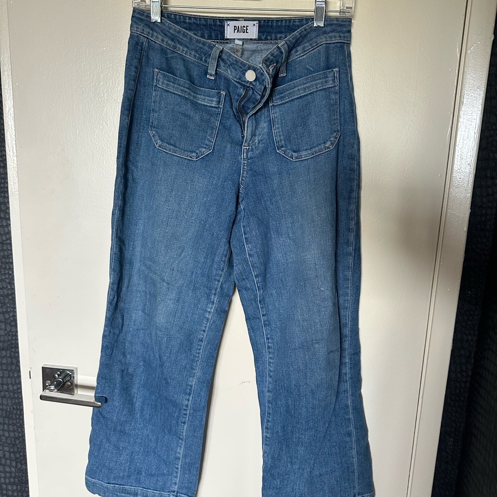 PAIGE Women's Nellie style Denim Flare Jeans